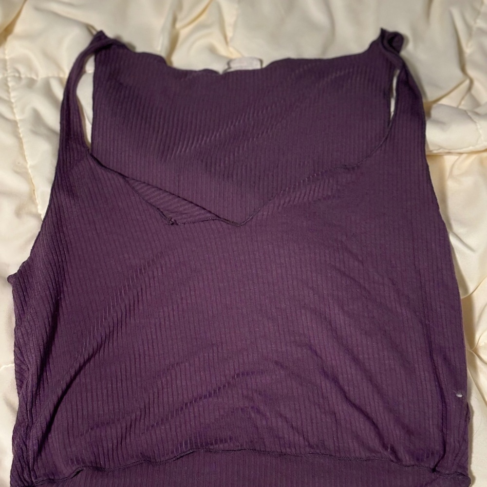 Free People Intimately Purple Crop Top Size M